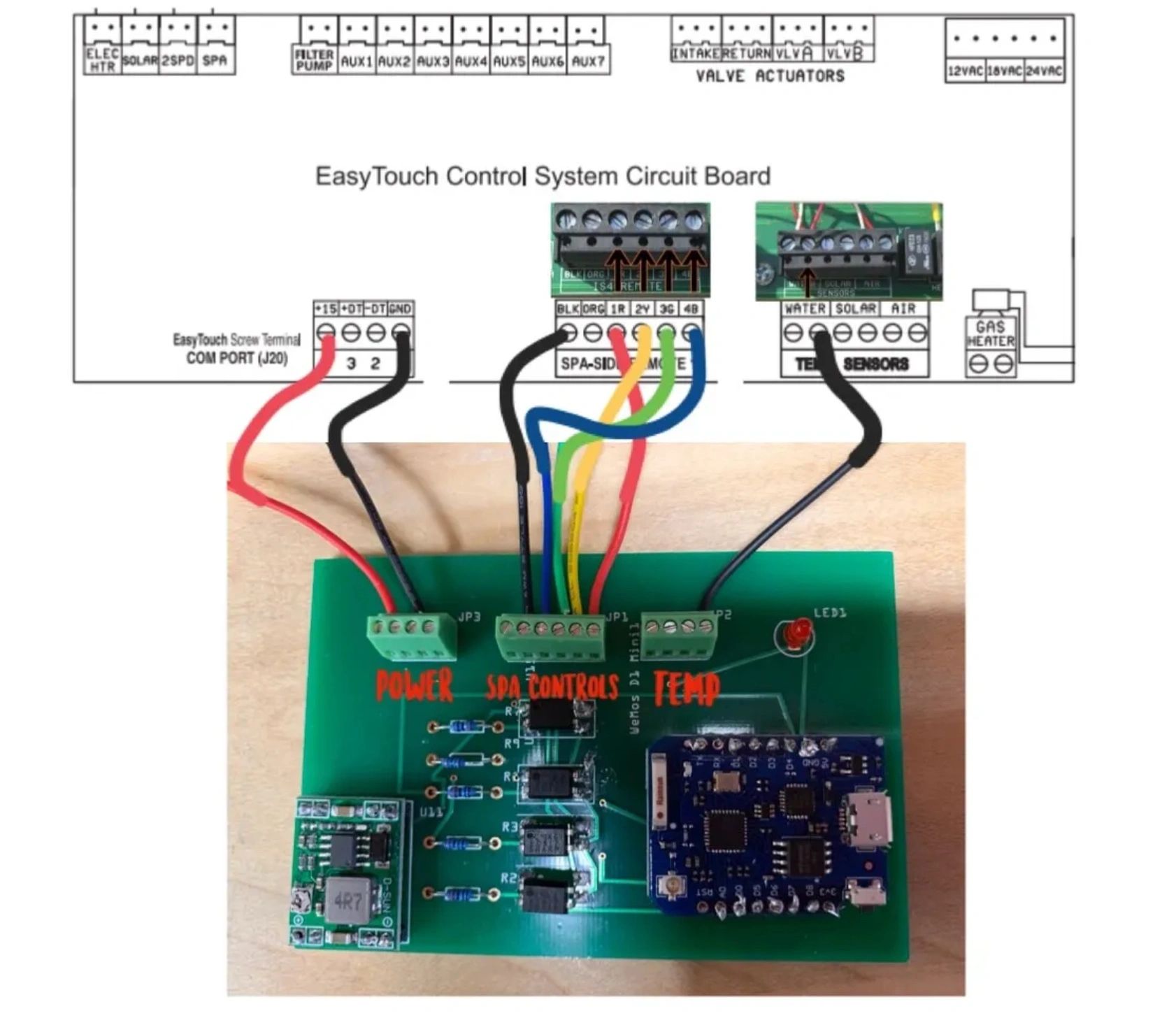 Pentair 4 Smart Spa Remote controller board