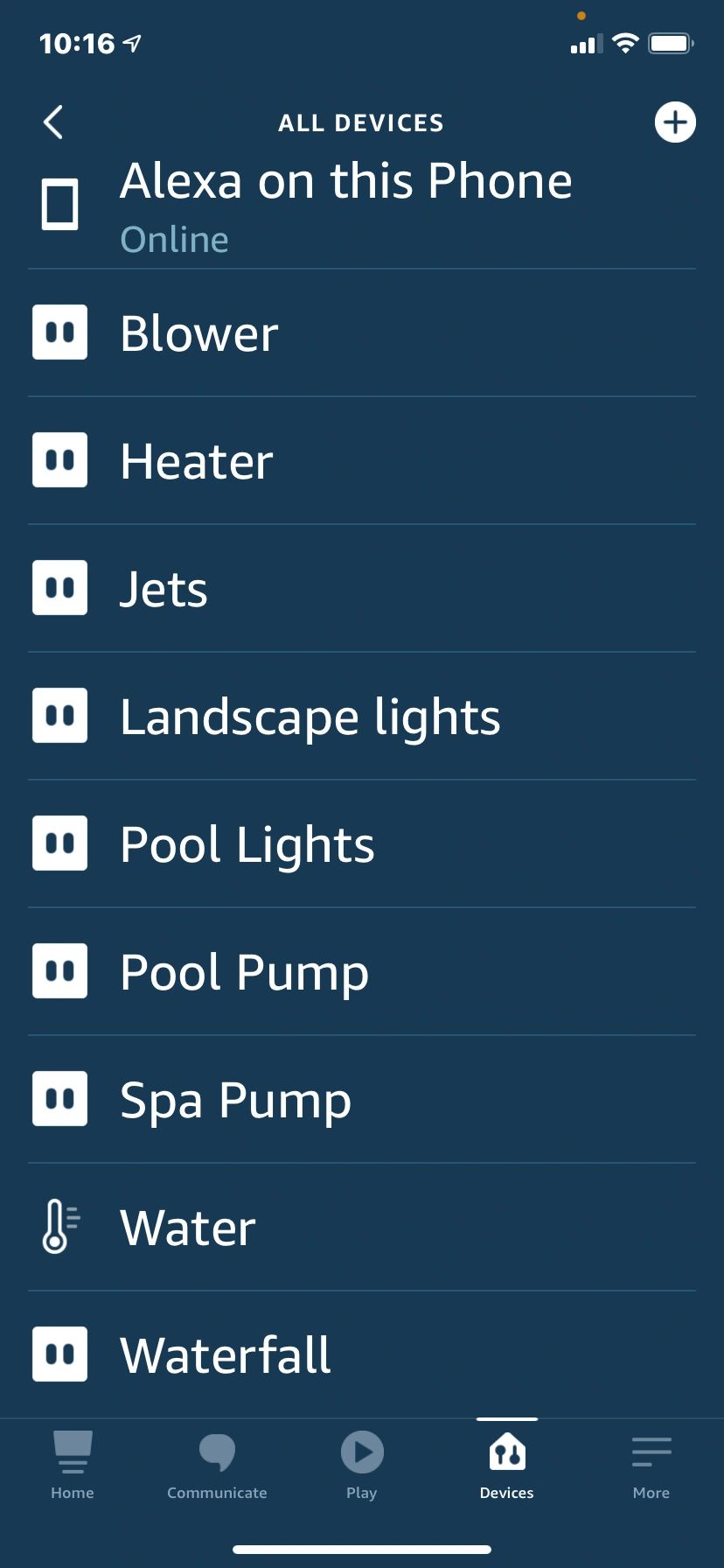 Use the free Alexa app to see and control your pool and spa devices from anywhere.